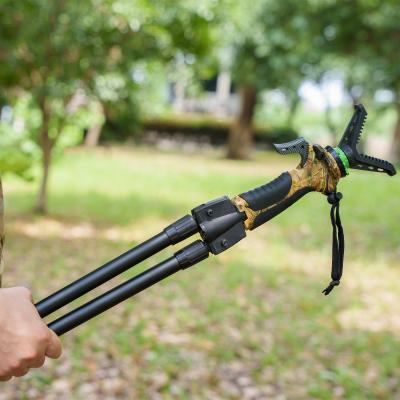 China Portable 1.6m Hunting Bracket 1.2kg Weight Aluminum Alloy Telescopic Fishing Rod for sale