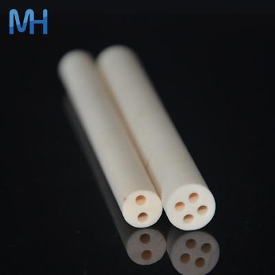 China Heat Exchange Alumina Ceramic Tube Insulation Ceramic Thermocouple Protection Tubes for sale