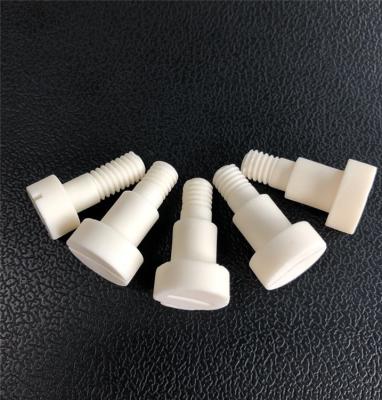 China 99% Aluminum Oxide Ceramic Screw  Heat Resistant Ceramic  Alumina Screws for sale