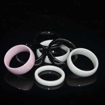 China Jewelry Ceramic Black Zirconia Ring Diamond Cutting Ceramic Ring for sale