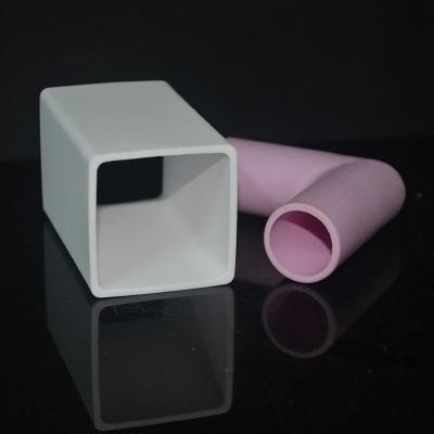 China 95% Straight Alumina Ceramic Rods Pipe Curved Tube High Insulation Mullite Ceramic Tube for sale