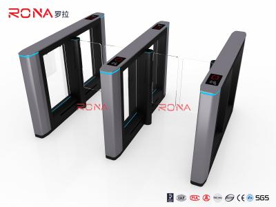 China Access Control Speed Gate Turnstile 6 Pairs IR Light Detectors With Card Readers for sale