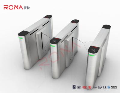 China Automatic Facial Recognition Fastlane Speed Gates Retractable Flap Barrier Gate for sale