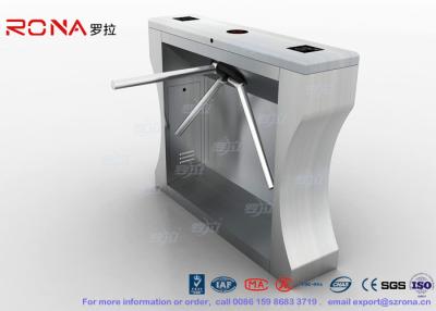 China Automation RFID Tripod Turnstile Gate Stainless Steel Access Control For Office Building for sale