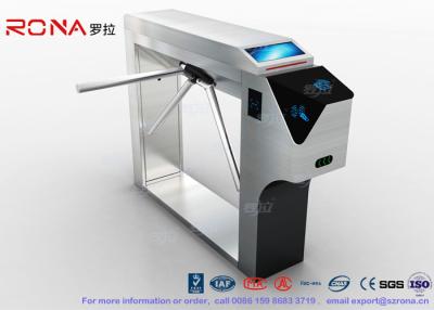 China Bar Code Ticketing System Access Control Tripod Turnstile Gate of 304 stainless steel for sale