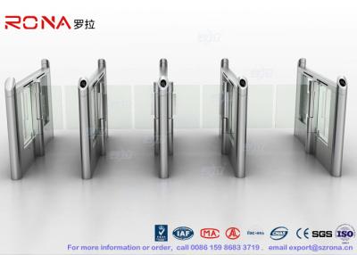 China Stylish Optical Speed Gate Turnstile Bi - Directional Pedestrian Queuing Systems Entry Barriers for sale