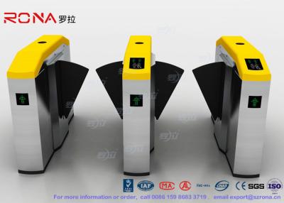 China Fingerprint Retractable Flap Wing Barrier Pedestrian Control Flap Barrier Speed Gate for sale