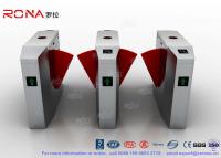 China 3 Lanes Swing Barrier Gate Card Collector For Biometric Access Control With Face Recognition System for sale