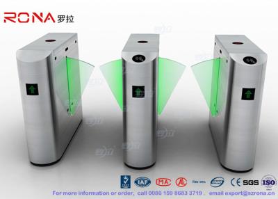 China Flap Barrier Gate Security Subway Turnstile Barrier Gate Automatic Half Height Turnstile for sale