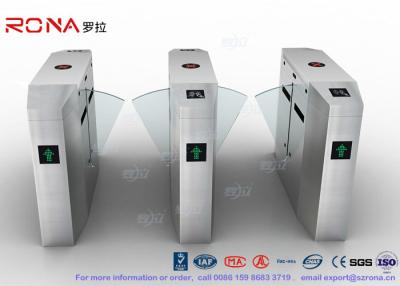 China Anti - Reverse Retractable Turnstile Barrier Gate RS232 /  RS485 550mm Passage Width for sale