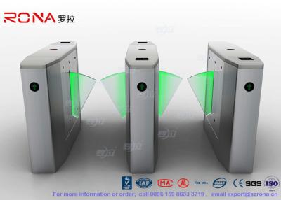 China Stainless Steel Heavy Duty Flap Barrier Gate Automatic Turnstiles For Public Facility for sale