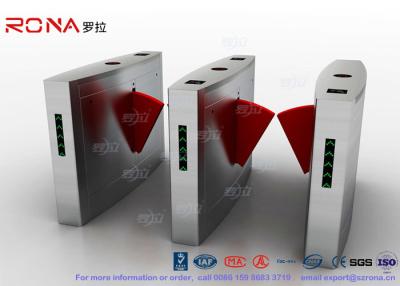 China 3 Lanes Flap Barrier Gate Flap Automatic Swing Barrier Gate Card Collector For Biometric Access Control for sale
