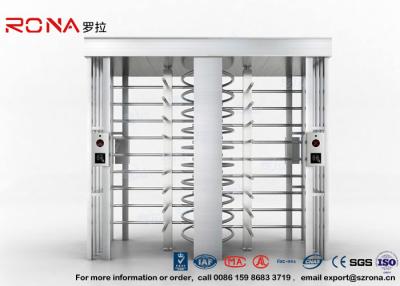 China Security Controlled Full height Turnstile Security Gates Rapid Identification with Double Door with RFID Card for sale