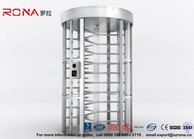 China Full Height Turnstile RFID Card Reader Fingerprint Stainless Steel Turnstiles Secure Turn Style Gate for sale
