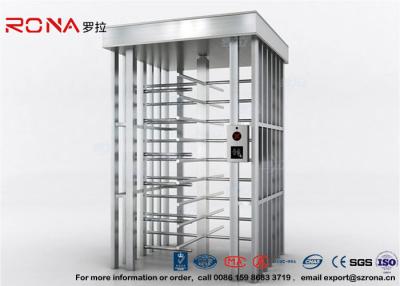 China Deluxe Automatic Full Height Turnstile  Pedestrian System Parking Facilities Rotating Gate With 304# Stainless Steel for sale