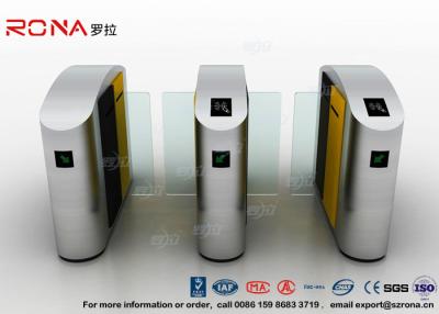 China Porta automática do estilo da volta da barreira da aleta dos sistemas de segurança do torniquete da altura RFID da cintura da porta da barreira do torniquete à venda