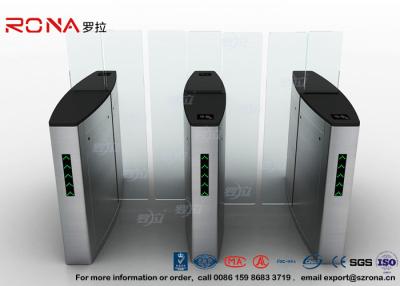 China Building Access Control Turnstile Flap Barrier Automatic With Polishing Surface for sale
