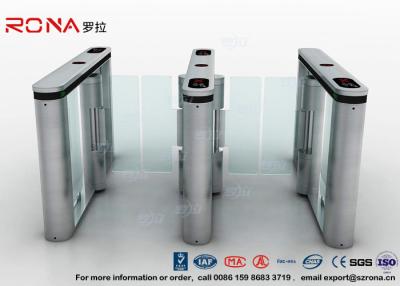 China Anti - Collision Walk Through Swing Barrier Gate Bus Station Card Reader System for sale