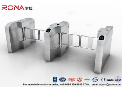 China Fingerprint Entrance Swing Barrier Gate Stainless Steel For Handicap Channel for sale