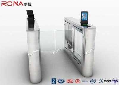 China Anti Collision Entrance Turnstile Access Control System DC 24V Brush Motor Face Reader for sale
