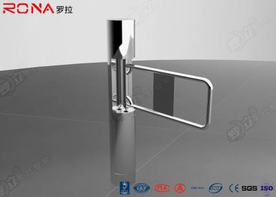 China Pedestrian Access Control Security Swing Gate Turnstile With Glass / Acrylic Arm for sale