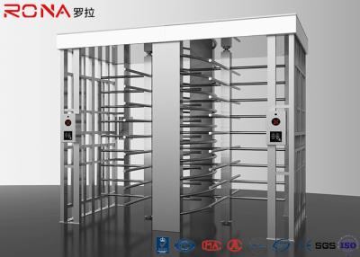 China Revolving Full Height Turnstile Gate Double Lane 50dB Noise For Crowd Control for sale