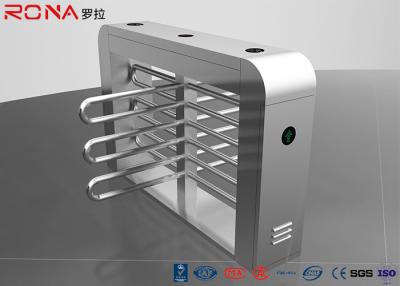 China Security Waist Height Turnstiles Entrance Stepping Driver Motor RS485 Communication Interface for sale