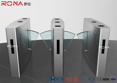 China Durable Pedestrian Turnstile Gate , Flap Turnstile Entry Systems 0.6s Operating Time for sale