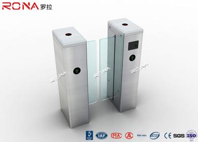 China Half Height Sliding Optical Barrier Turnstiles High End 30~40 Persons / Min for sale