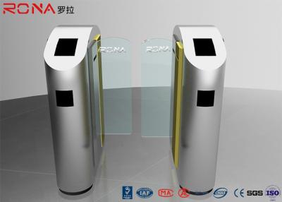 China Security Turnstile Barrier Gate Automatic Sliding Type Tempered Glass Customized Color for sale