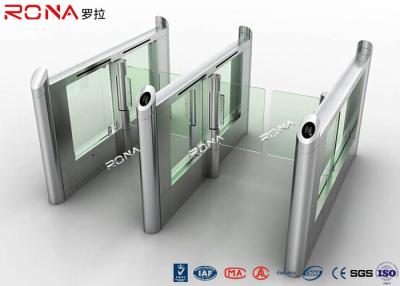 China Puerta de seguridad electrónica elegante de los torniquetes RFID de la altura de la cintura de la aleta para el control peatonal en venta