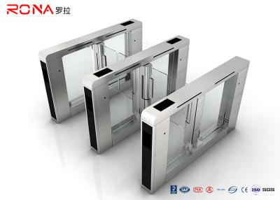 China Stainless Steel Access Control Turnstile Gate DC Servo Motor With RFID Card Reader for sale