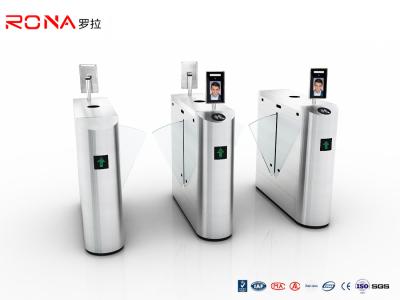 China 12VDC SUS 304 Flap Barrier Gate Turnstile R485 R232 With Face Recognition for sale