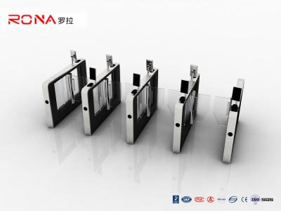 China Double Barrier 180 Swing Facial Recognition Turnstile Acrylic Access Control for sale