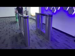 Pedestrian Access Security Gates Office building Speed Gate Turnstiles With Servo Motor Card Reader