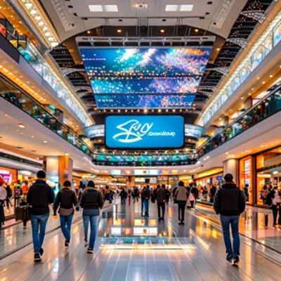 Cina Display a LED digitale a colori interiori con schermo montato sul soffitto P2 in vendita