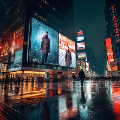 Chine Affichage LED à couleur fixe pour la publicité extérieure 4 mm de hauteur des pixels à vendre