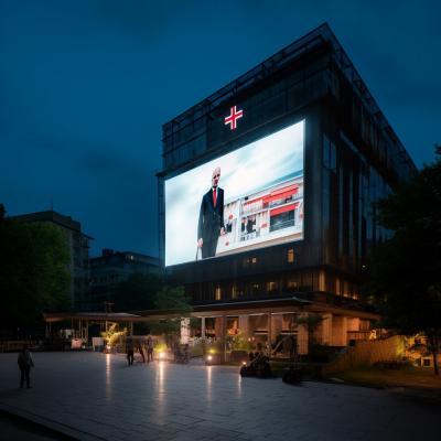 China Curved P4.81 Outdoor LED Advertising Screen Immersive Design for sale