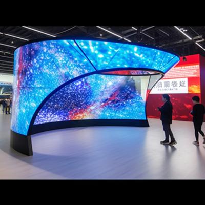 China Indoor Flexible LED Curtain Screen P3.91 / P4 / P4.81 Dynamic LED Display for sale
