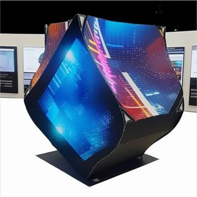 China Flexible Transparent LED Wall Display 5500nit-8500nit Retail LED Screen for sale