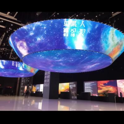China High Contrast Flexible LED Video Panels P5 Transparent LED Screen Rental for sale