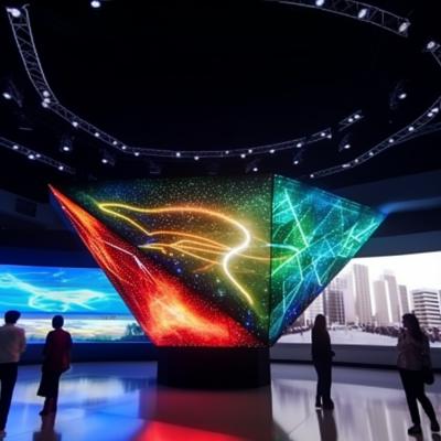 China P4 Curved LED Screen High Brightness 4mm LED Display Pixel Pitch for sale