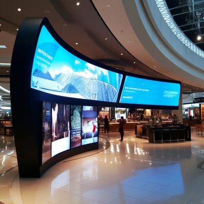 China IP65 Curved LED Screen Wall P3 Commercial LED Display Versatile for sale