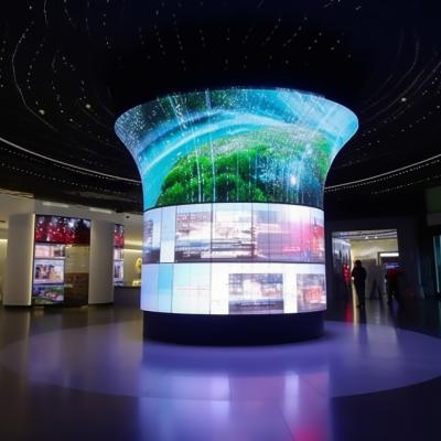 China Indoor Curved LED Screen Panel IP65 Creative LED Display ISO9001 for sale