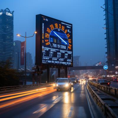 China Powerful Outdoor LED Advertising Billboard IP65 Brightness ≥7000cd/m2 for sale