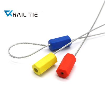 China Hexagonal High Security Plastic Cable Seal Coated SS Cable Core 1.8mm X300mm for sale