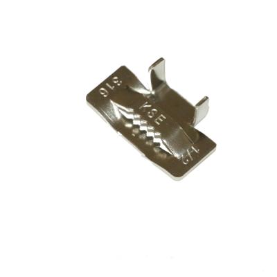 China Heavy Duty Teeth Type Stainless Steel Banding Buckles SUS 304 316 3/8 Inch Width for sale