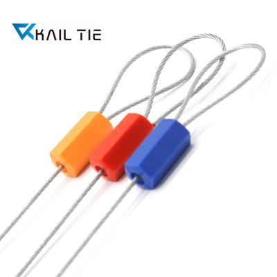 China Double Lock Plastic Security Seal Adjustable Wire Tag Tamper Proof Cable Ties for sale