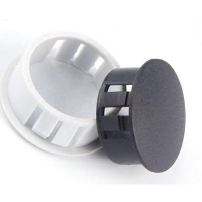China 25mm SKT30 PE Plastic Locking Hole Plugs Black Color 200 pcs/bag for sale