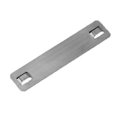 China Nature 304 SS Cable Tag Plate Polished Engraving Stainless Steel Marker Plate for sale